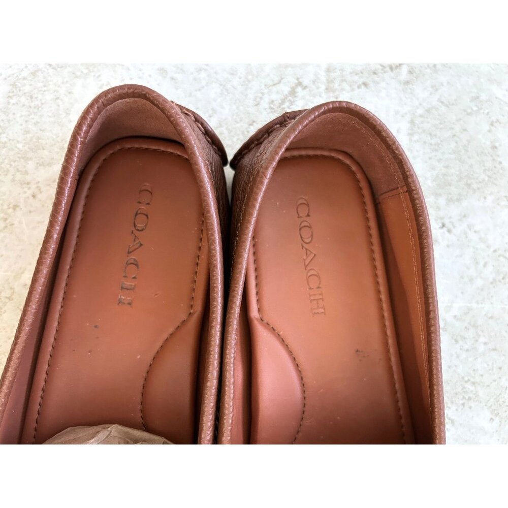 Coach Brown Leather Loafers for Women - Picture 6 of 12